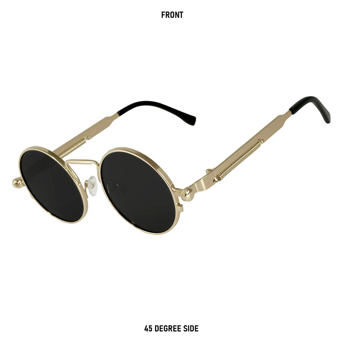 Round Steampunk Sunglasses Men UV400 Protection Punk Fashion Glasses Vintage Luxury Dropshipping Gafas De Sol Lunette De Soleil