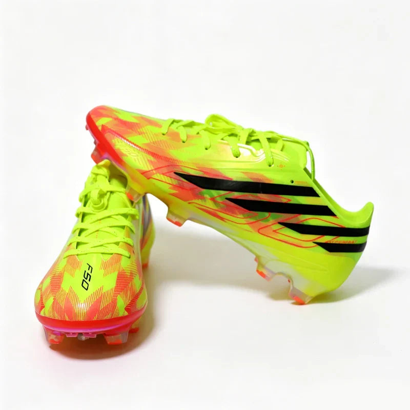 2026-F50 High Quality Mens Soccer Shoes Breathable Non-Slip Turf Soccer Cleats Pink TF/FG Training Football Boots Chuteira Campo