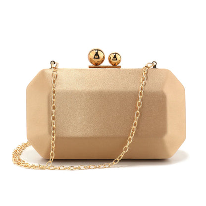 Golden Design Satin Luxury Women Evening Bags Small Flap Fashion Metal Elegant Glitter Clutch Bags For Wedding Partry Prom Dress