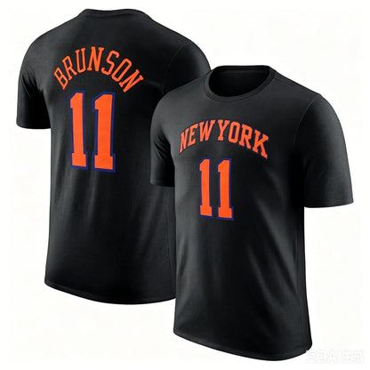 11 Jersey Sweatshirt Breathable Tshirt New York Team 2026 Summer New 100%cotton Men Basketball Fashion Sports Shirt Tee