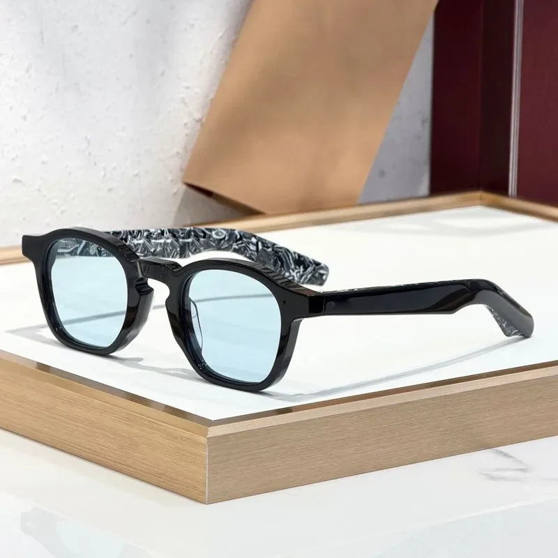 Modern Square Classical Sunglasses Men Women Handmade Fashion High Street Premium Quality UV400 Glasses with Case