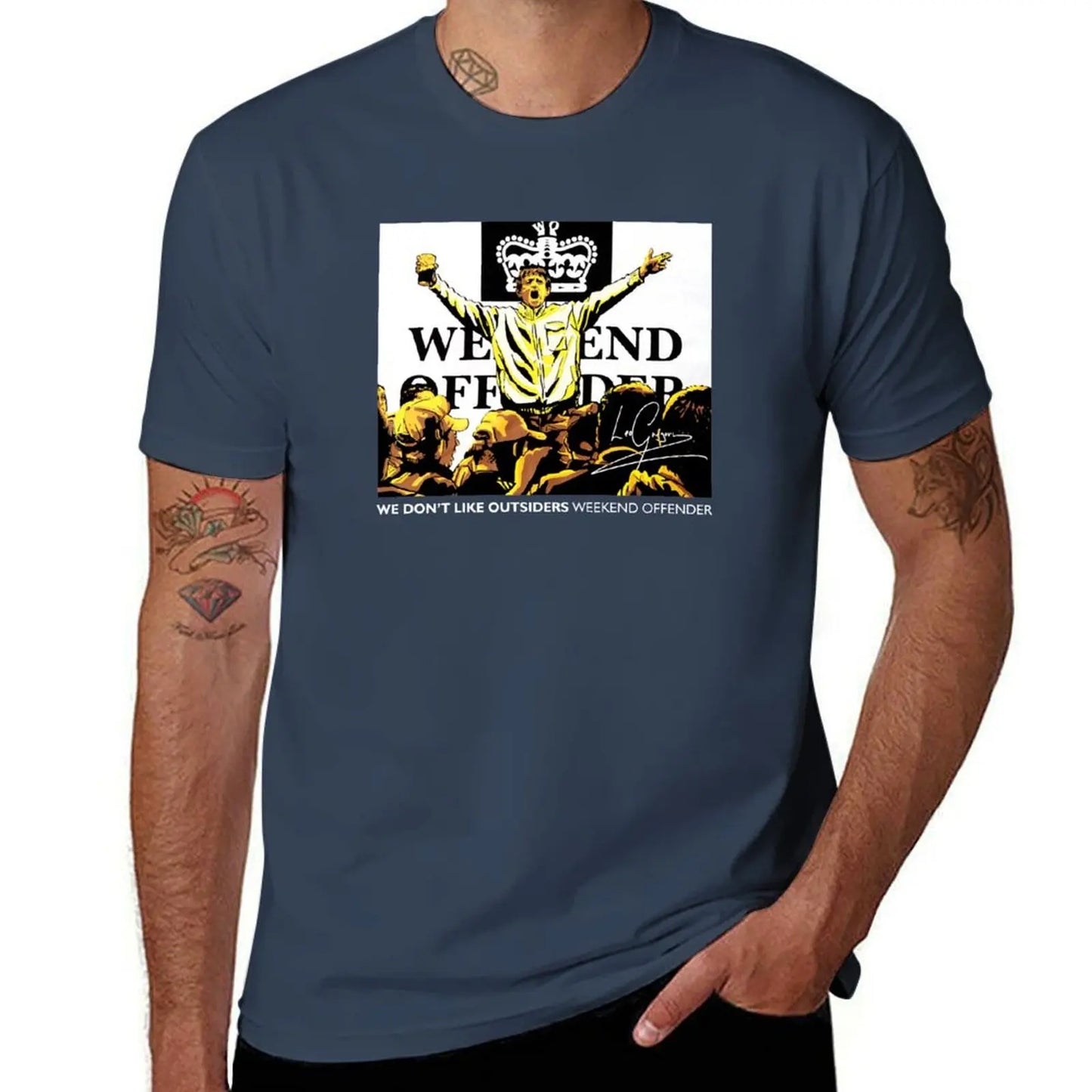 We Don't Like Outsiders Weekend T-Shirt hippie clothes heavyweights men graphic t shirts