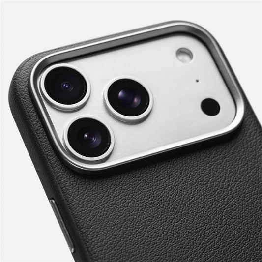 Luxury Business Shockproof PU Leather Camera Button Case For iPhone 17 Pro Max Air For Magsafe Magnetic Wireless Charging Cover