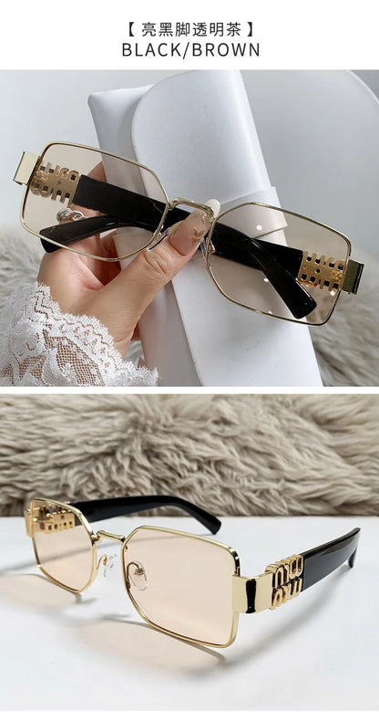 Metal Women's Sunglasses High Quality High Sense Trend Street Sun Glasses Girls Sunshade Glasses UV400