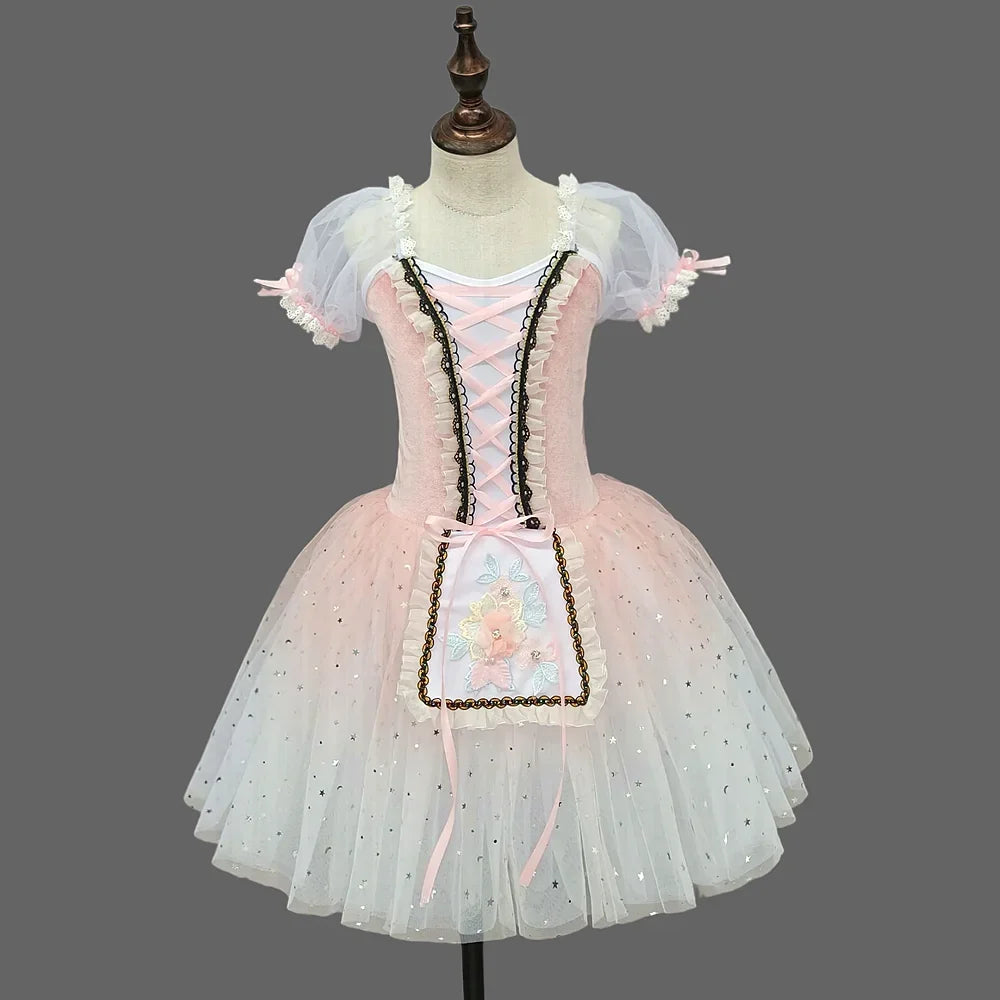 Girls' Ballet Skirt, Dance Skirt, Children's Ballet Skirt, Campus Dance Programs, Collective Stage Performance Costumes