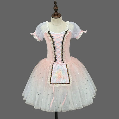 Girls' Ballet Skirt, Dance Skirt, Children's Ballet Skirt, Campus Dance Programs, Collective Stage Performance Costumes