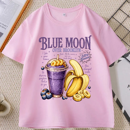 Blue Moon Over Brooklyn T Shirt Men Women Heated Rivalry Extra Banana Smoothie Tshirt Romance Book Movie T-shirt Men's Clothing