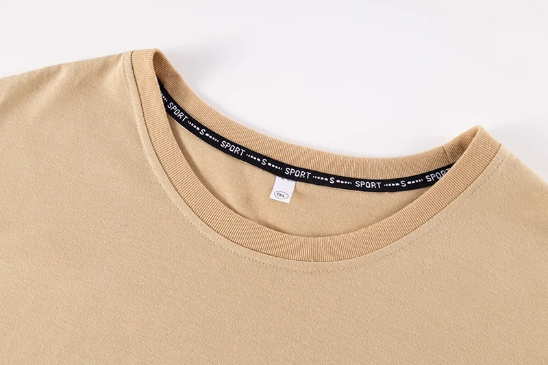 Popular T-shirt for Men Printed Tees Plus Size 110-175kg 6XL/7XL Fashion Summer Cotton Round Neck Short Sleeve Oversized Tops