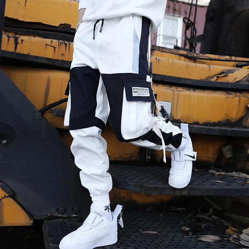 Mens Techwear Sweatpants Y2K Streetwear Jogging Pants Men Hip Hop Street Dance Casual Trousers Vintage Cargo Pant Pantalon Homme