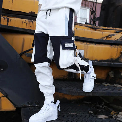 Mens Techwear Sweatpants Y2K Streetwear Jogging Pants Men Hip Hop Street Dance Casual Trousers Vintage Cargo Pant Pantalon Homme