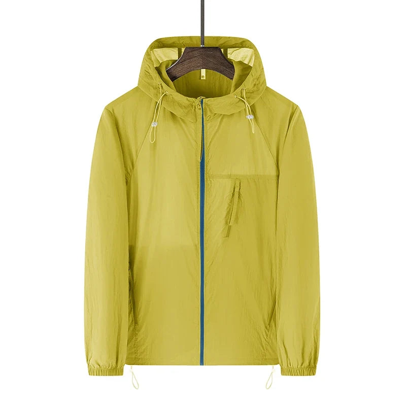 Summer Windbreaker Men Women Lightweight Sun Protection Jacket Unisex Camping Climbing Hiking Outdoor Waterproof Coat