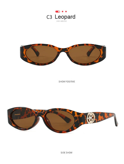 Cycling New Fashion Small Oval Sunglasses Vintage Men Women Personlity Small Frame Shades Sun Glasses Latest Popular UV400