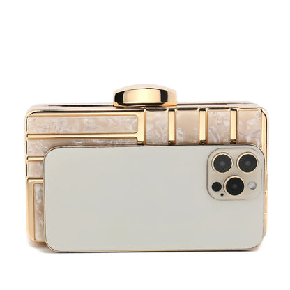Women Clutch Evening Bags Flap Luxury New Arrival Hollow Out Style Glitter Handbags Metal Chain Party Wedding Bridal Pro