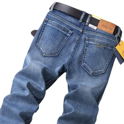 2026 Brand Best Price Comfort Straight Denim Pants Men's Jeans Business Casual Elastic Male High Quality Trousers