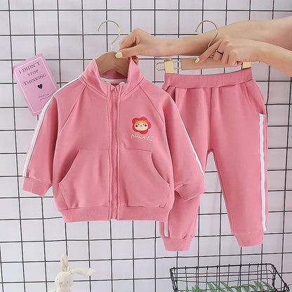 New Spring Autumn Baby Girl Clothes Suit Children Fashion Jacket Pants 2Pcs/Sets Toddler Casual Costume Infant Kids Tracksuits
