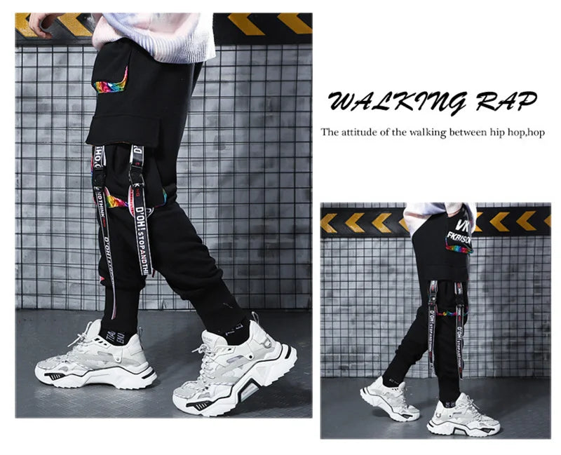 Mens Techwear Sweatpants Y2K Streetwear Jogging Pants Men Hip Hop Street Dance Casual Trousers Vintage Cargo Pant Pantalon Homme
