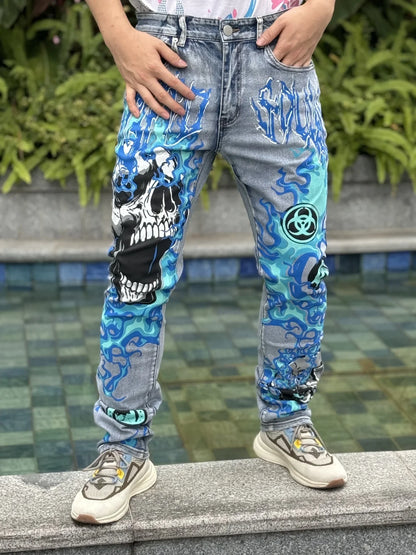 New arrivals in summer of 2025  Breathable and comfortable fabric  Trendy men's casual jeans  Free shipping on promotion