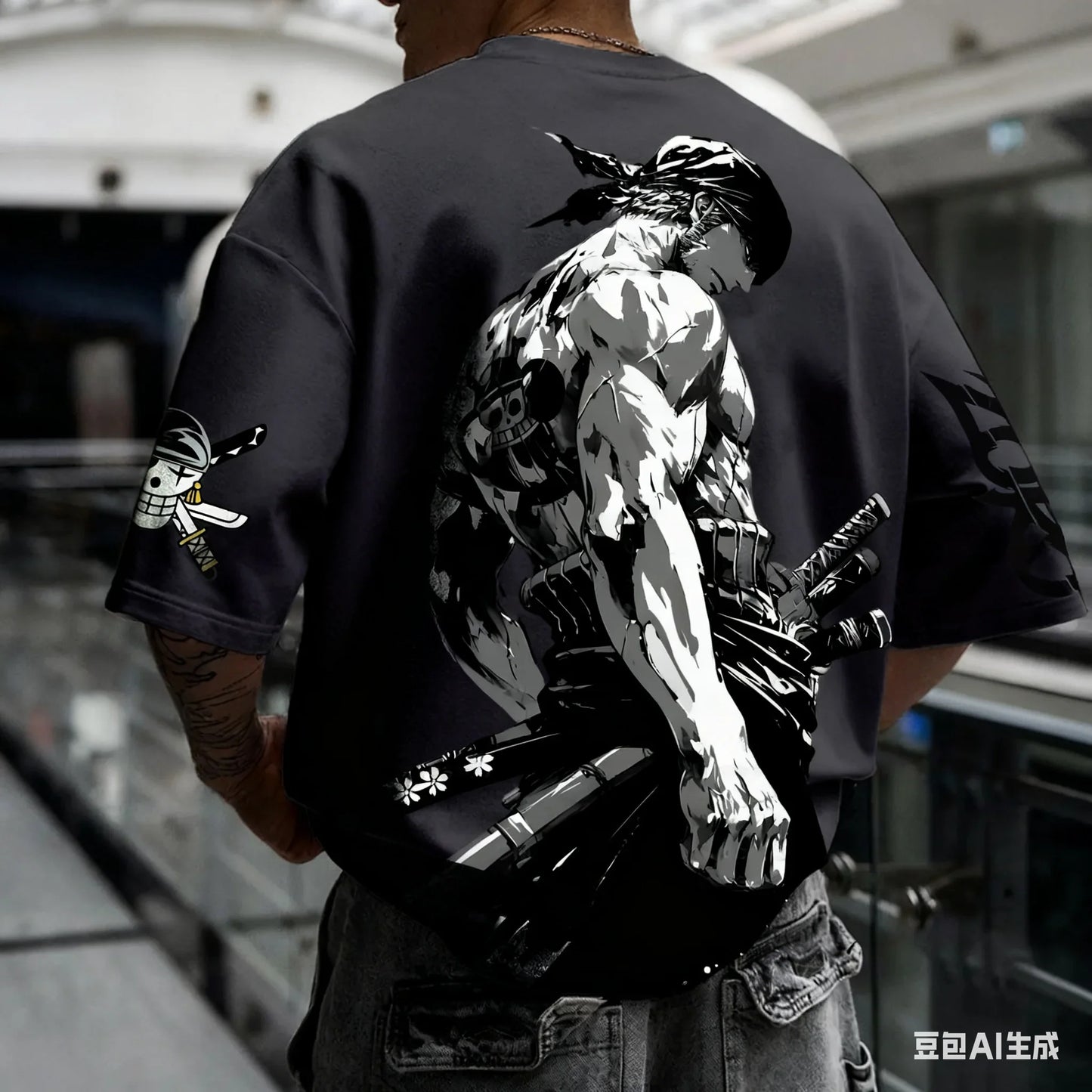 Anime Zoro ONE PIECE Harajuku Men Super Saiyan Vintage Summer T-shirt Loose Women Streetwear Casual Short-sleeved T Shirt Top