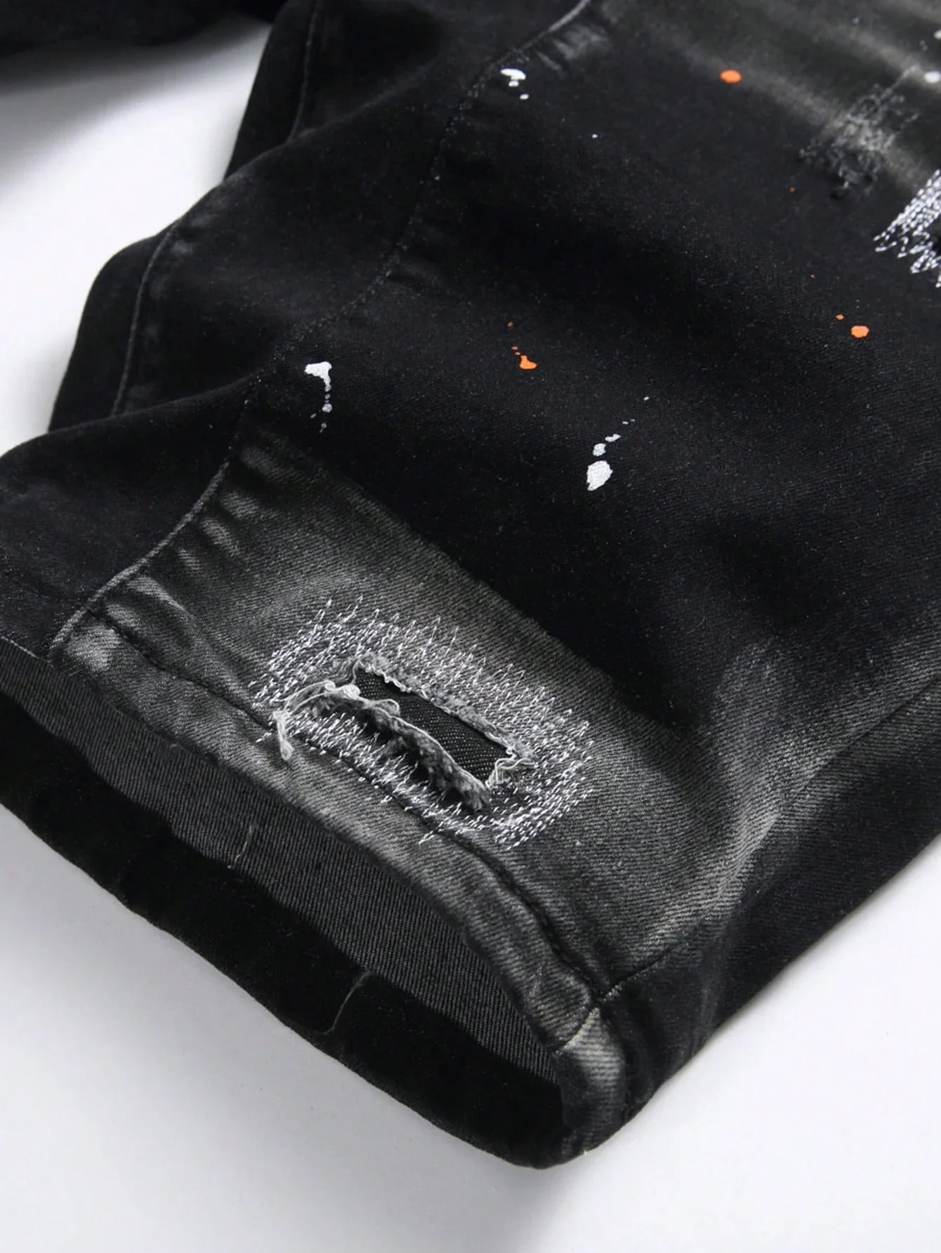 Summer Ripped Shorts Jeans Men Denim Shorts Pants Straight Stretch Casual Cool Thin Knee Length Fashion Brand Daily Trousers