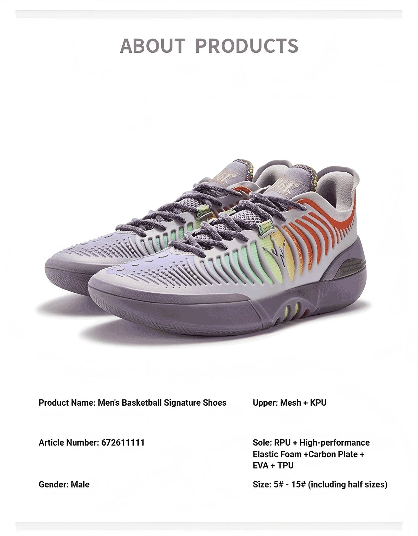 Joker 2 GT Men Combat Basketball Shoes Jokic New Trendy Durable Breathable Shock-Absorbing Unisex Sneakers 672621112