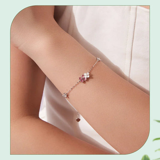 Bracelet de cheville en argent sterling 925 avec pendentif coquillage, émail rose, chaîne réglable pour femmes, adolescentes, cadeau d'anniversaire