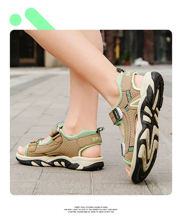 Children Sandals 2026 Summer Children's Sandals Boys Primary School Students Comfortable Soft Bottom Kids Sandals Comfortable