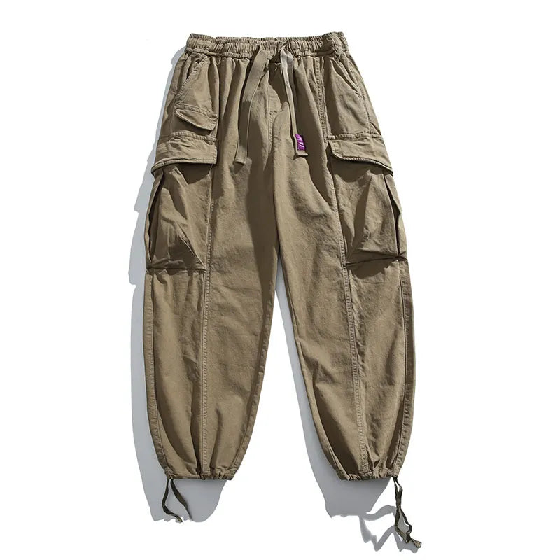 Oversized Cargo Pants For Men Multi Pocket Loose Fit Streetwear Casual American Style Korean Trendy Fashion Straight Leg Pants