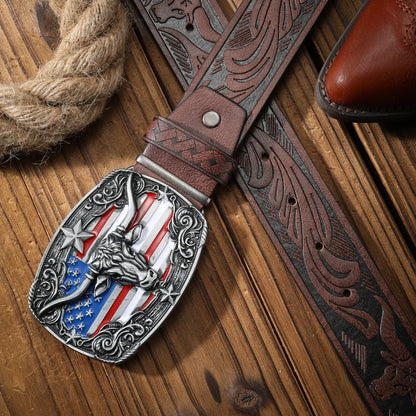 Vintage Meets Fashion! PU Alloy Buckle Belt, Suitable for Both Men and Women, to Create a Personalized Western Style