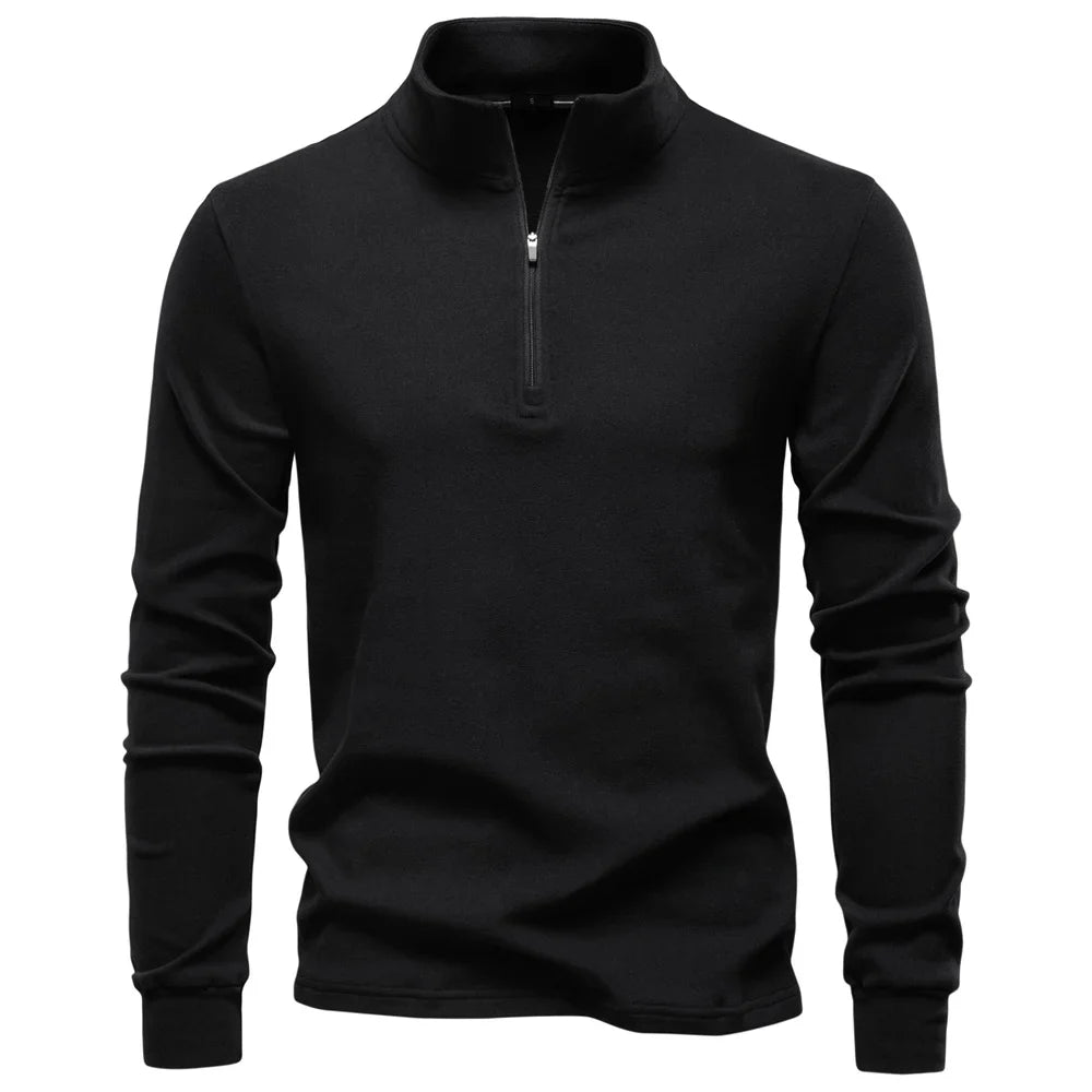 Men Solid Color Soft Shell Zipper Jacket Long Sleeve Pullover Breathable Warm Casual Streetwear