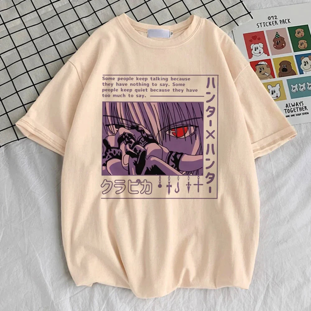 Hunter x Hunter t-shirt women kawaii harajuku  aesthetic anime Breathable Gothic t-shirt Comfortable aesthetic anime Grunge Punk