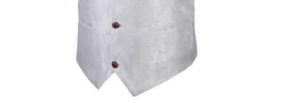 2025 New High-end V-neck Jacquard Black Vest for Men, White Sleeveless Waistcoat, Silver Billiards Uniform ,male Magician Vests