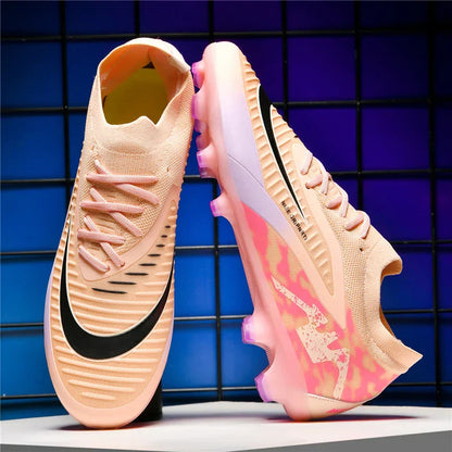 FG Mens Soccer Shoes High Quality Turf Soccer Cleats for Sneakers Training Football Boots Chuteira Campo 35-45