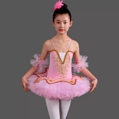 Summer Ballet Dresses Kids Outfit Dance Costumes Girls Clothes Vestidos Ballerine Girl Dress Tutu Ballet Leotards Children's Day