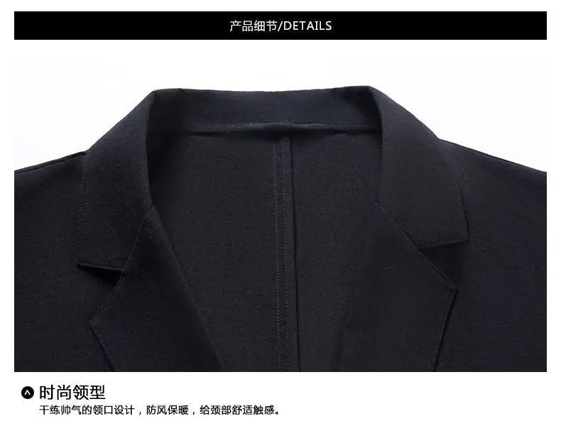 New Men's Thin Coats Korean Style Slim Suit Jackets Spring Autumn Linen Solid Color Casual Blazers Men Business Formal Suit Tops