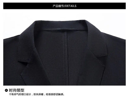 New Men's Thin Coats Korean Style Slim Suit Jackets Spring Autumn Linen Solid Color Casual Blazers Men Business Formal Suit Tops