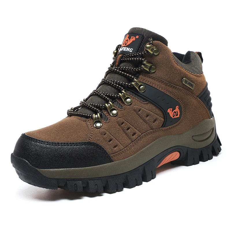 Trendy Classic Men Ankle Boots Wear Resisting Hiking Shoes Cow Suede Men Boot Comfortable Walking Sneaker For Man Tactical Shoes