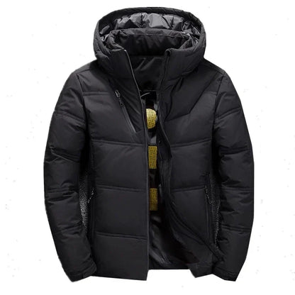 '-20 Degree Down Jacket Male Winter Parkas Men White Duck Down Jacket Hooded Outdoor Thick Warm Padded Snow Coat Oversize M-4XL