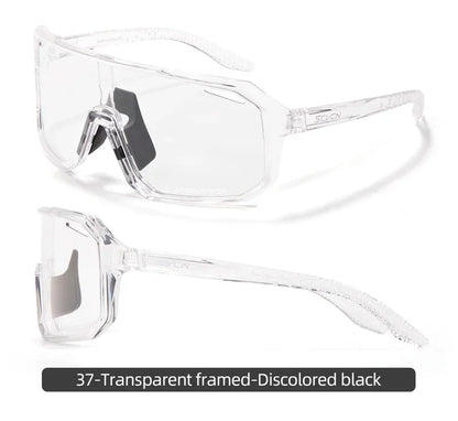 Scvcn New Men's UV400 Photochromic Cycling Sunglasses Women Sports Running Eyewear for Men Glasses Road Bike Bicycle Goggles