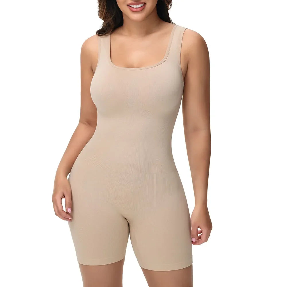 Wide Strap Shorts Body Shaper Bodysuit Women Tummy Control Comfortable Shapewear Suit Full Body Control Ladies Underwear New in