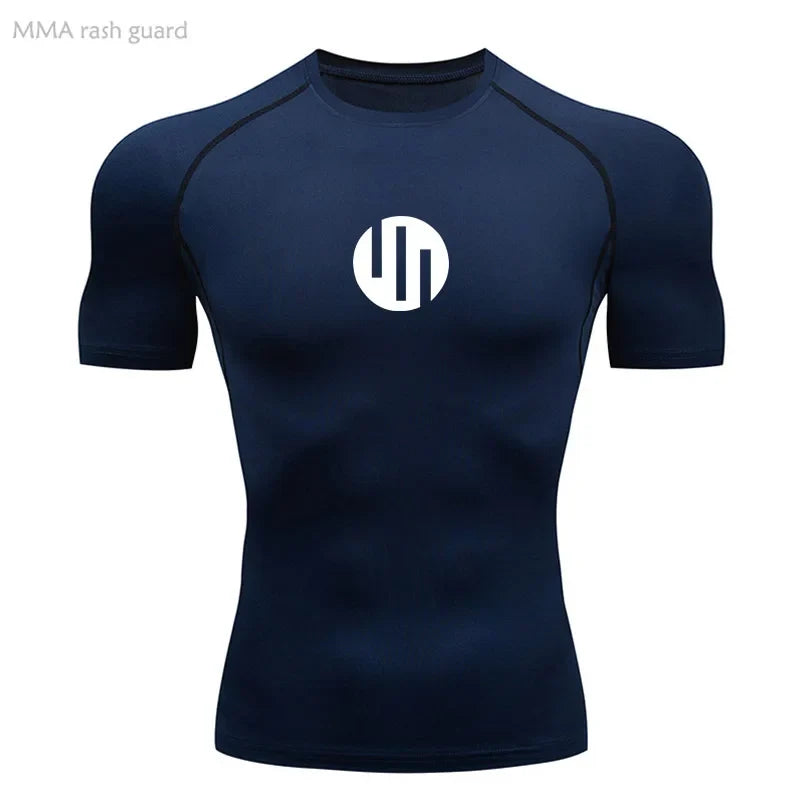 Running Men's Compression Long sleeve T-Shirt Gym Sports underwear Quick-drying Sweat-Wicking Sunscreen Second Skin Workout Men