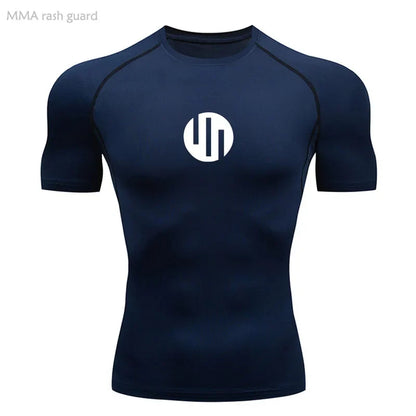 Running Men's Compression Long sleeve T-Shirt Gym Sports underwear Quick-drying Sweat-Wicking Sunscreen Second Skin Workout Men
