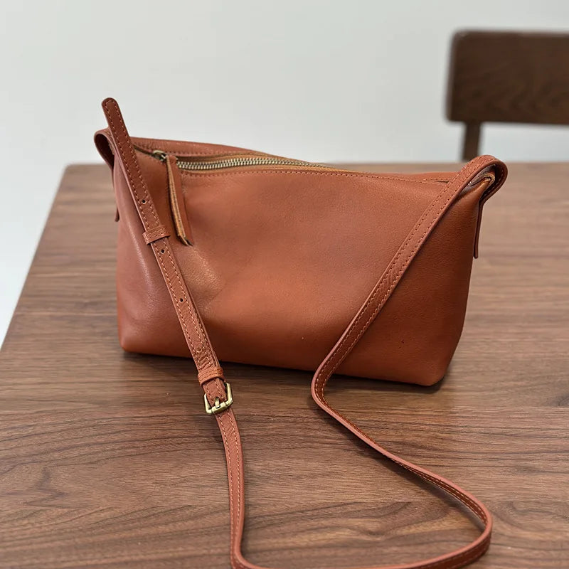 2026 New Genuine Leather Versatile Women's Small Bag Soft Cowhide Lightweight Shoulder Crossbody Bags