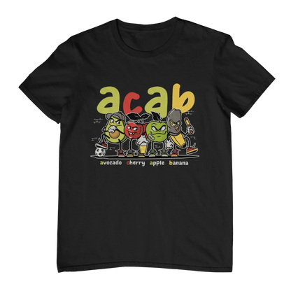ACAB Police Car Hooligans Ultras Men Women T-shirt Outdoor Street Casual Fashion Hip-hop Rock Pure Cotton Short-sleeve Clothing