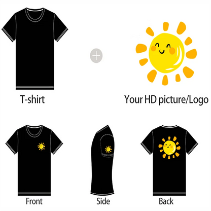 100% Cotton T-shirt Custom Logo Street Trend Short Sleeve T-shirt Embroidery Design European American Size Tops Printing Pattern