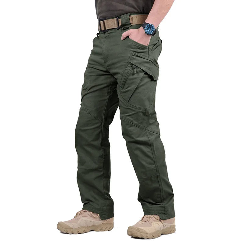 Plus Size 6XL Mens Tactical Pants Multiple Pocket Elasticity Military Urban Commuter Tacitcal Trousers Men Slim Fat Cargo Pants