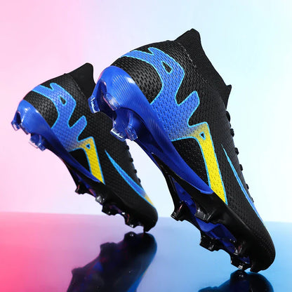 New Men Soccer Shoes Futsal Grass Cleats High-top Football Boots Non-Slip Sneakers High-quality Match Indoor Hot-selling Outdoor