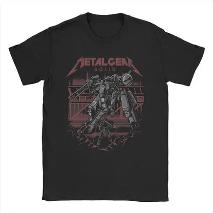 Men Women MGS1 Solid Snake Game T Shirt Metal Gear Cotton Tops Funny Short Sleeve O Neck Tees Classic T-Shirts