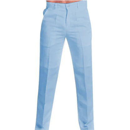 Men's Clothing Linen Slant Pocket Straight Solid Color Comfortable Breathable Daily Casual Pants
