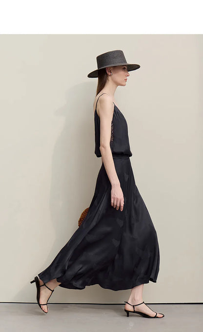 Long Skirts For Women 2026 Spring New Elegant Chinese Style Jacquard Skirt Women's Casual Loose Umbrella Skirt 12651008