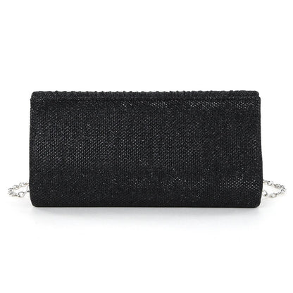 Women Shiny Crossbody Bag Elegant Sparkle Shoulder Bags Clutch Bag Fashion Chain Tote Handbag Ladies Chic Evening Wedding Clutch
